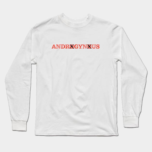 Androgynous Red / Black Long Sleeve T-Shirt by Fresh Fly Threads